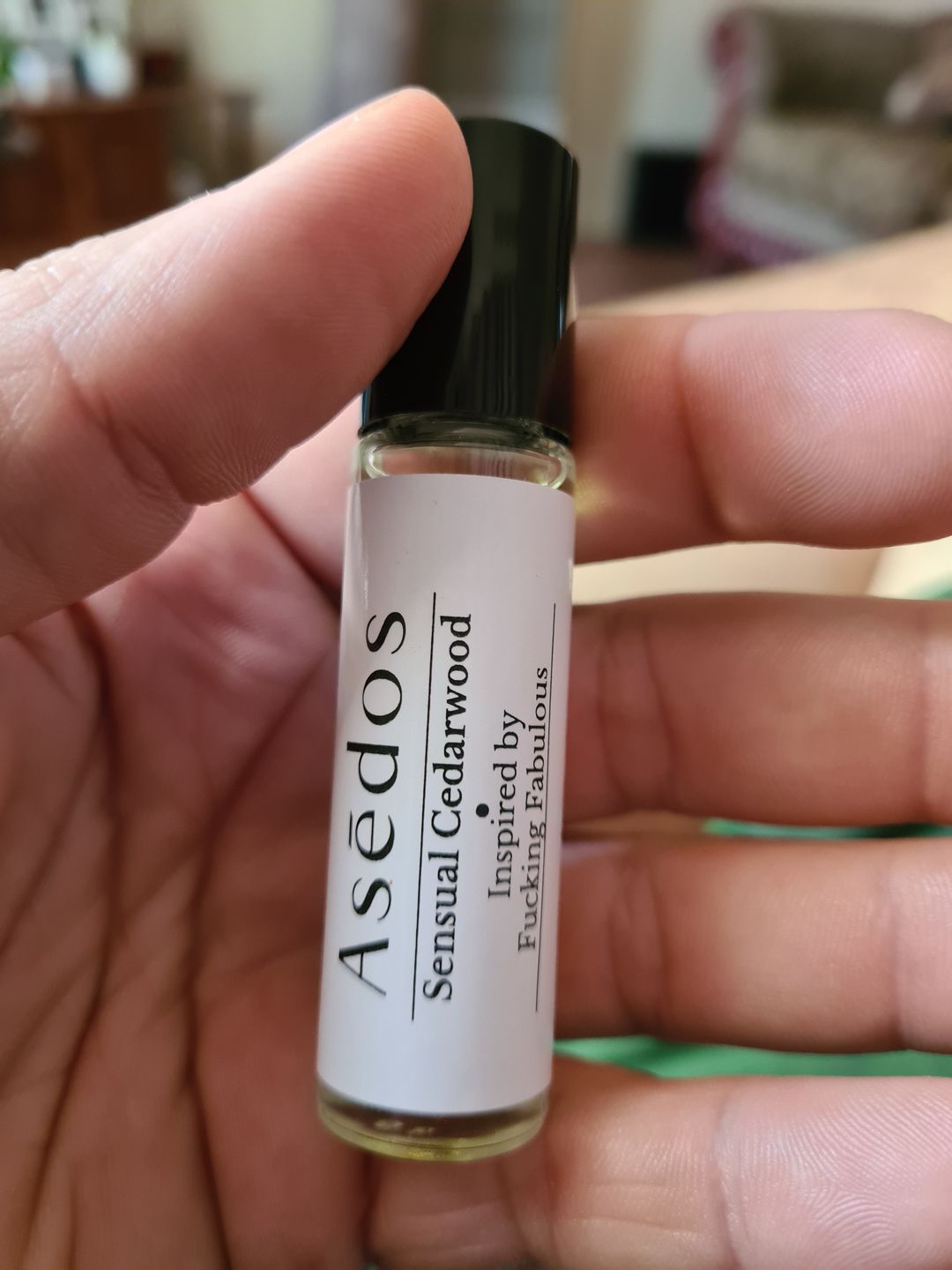 Customer photo review of SENSUAL CEDARWOOD PERFUME OIL