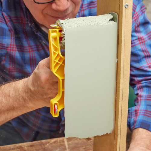 Customer photo review of "Best Invention Ever!!! This has cut down our painting time by hours!!" — Margot G., EZ™️ Clean Cut Paint Edger Customer