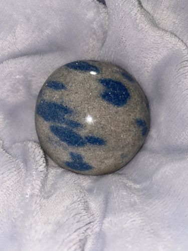 Customer photo review of NEW FIND: Manganese in Quartz Pebble