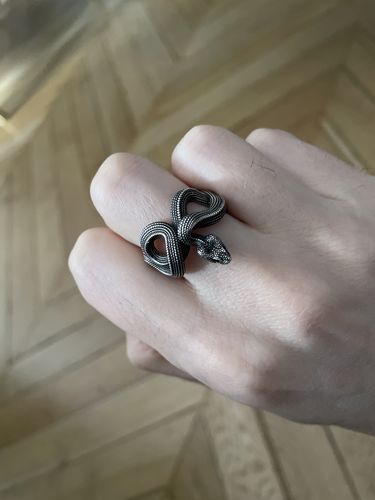 Customer photo review of Silver Snake Ring