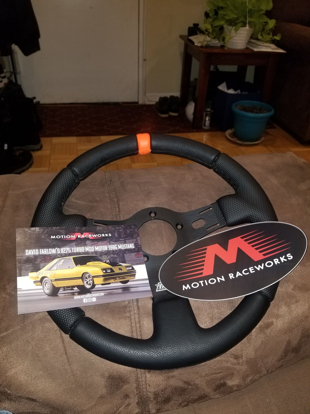 Customer photo review of Motion Raceworks Edition MPI Race Steering Wheel All Black MPI-DRG-R513-BLK