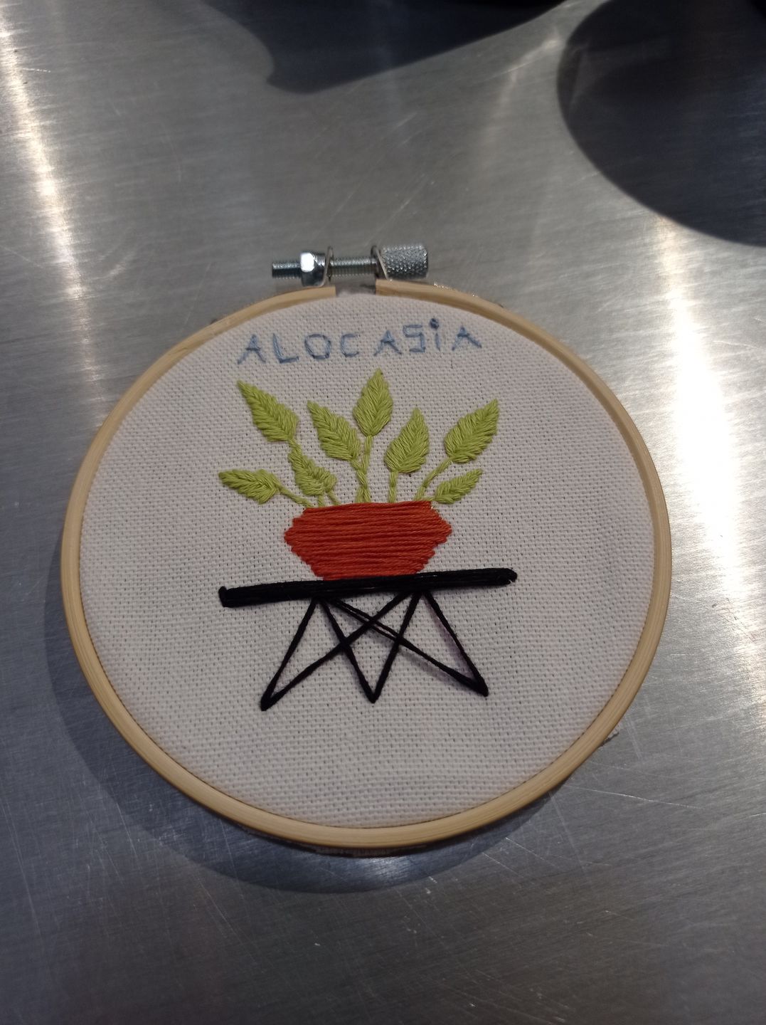 Customer photo review of Kit Broderie Green - Alocasia
