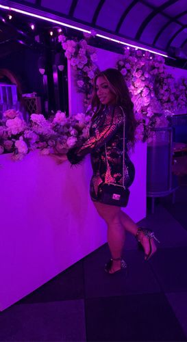 Customer photo review of Sequined Party V Neck Mini Dress