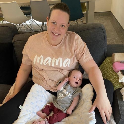 Customer photo review of Mama and Mamas Girl Script Matching T-Shirts (MRK X)