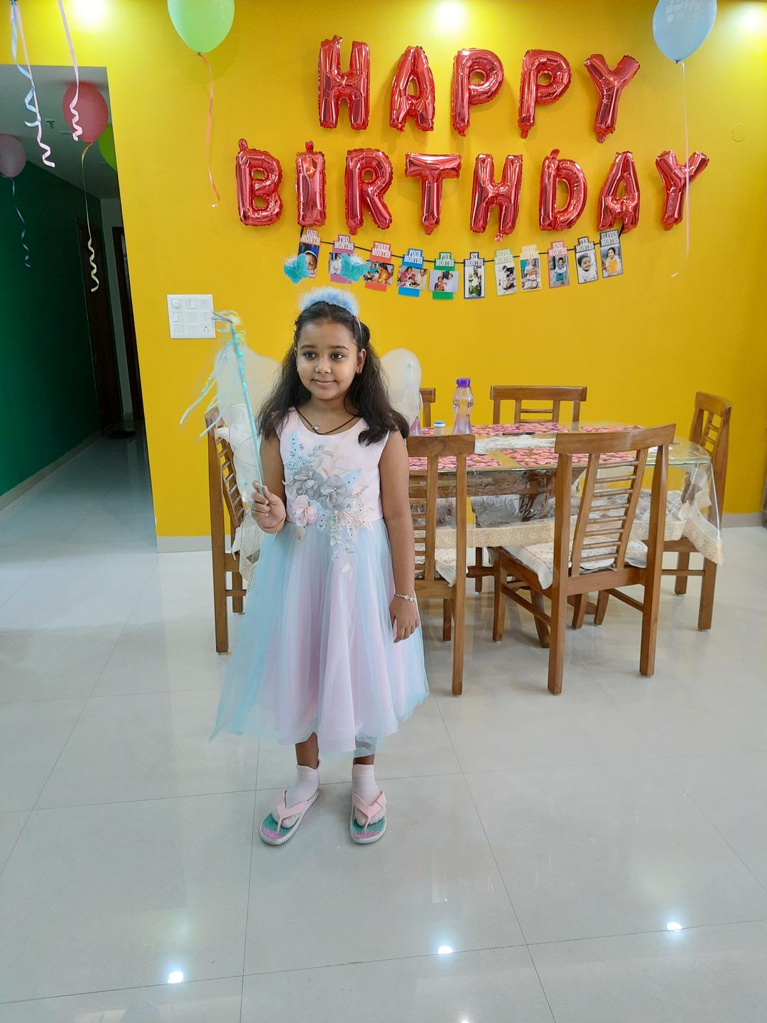 Customer photo review of Floral theme with baby elephant
