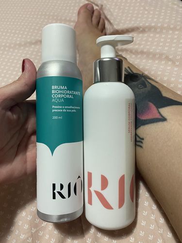 Customer photo review of Kit Bruma Aqua e Sérum Corporal