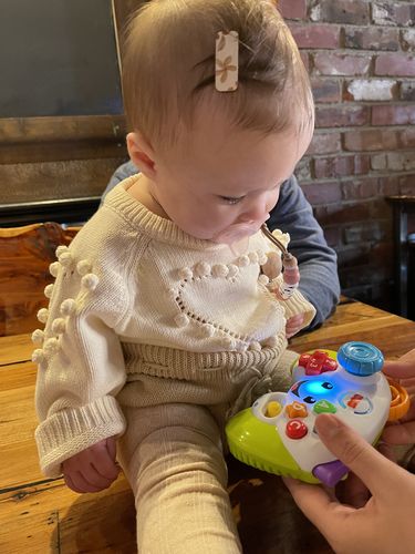 Customer photo review of Knit heart jumpsuit