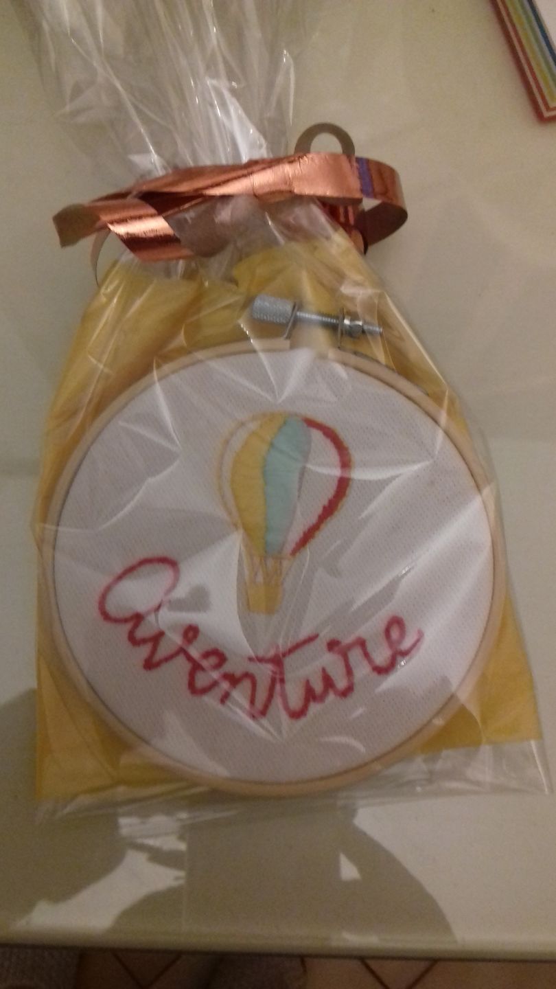 Customer photo review of Kit Broderie Montgolfière