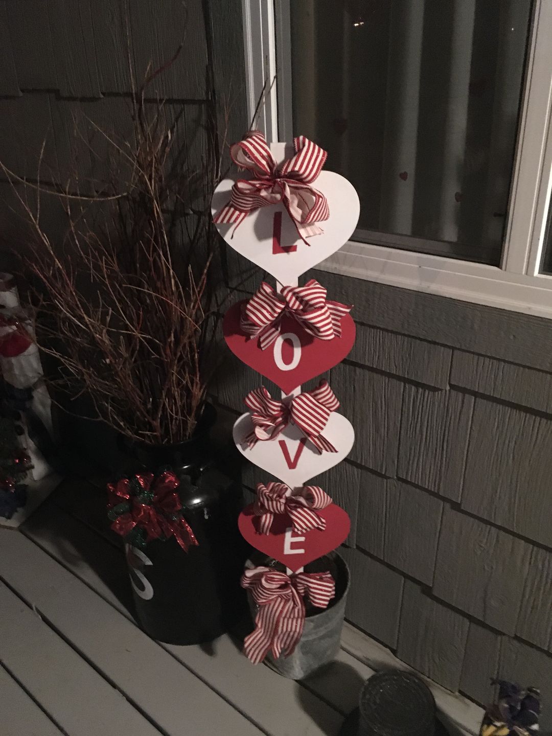 Customer photo review of Unfinished Wooden Round Classic Heart Shape up to 24" DIY Valentines Day Wedding Shower