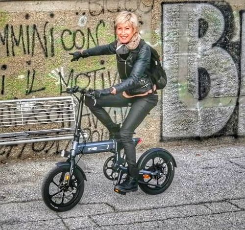 Customer photo review of HIMO Z16 Max 250W Folding Electric Bike 36V 10Ah 25km/h 80km Mileage No Throttle
