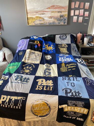 Customer photo review of Classic T-Shirt Blanket