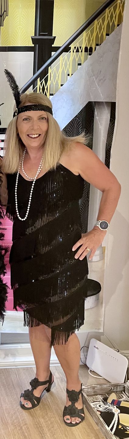 Customer photo review of Black Fringe Flapper Dress