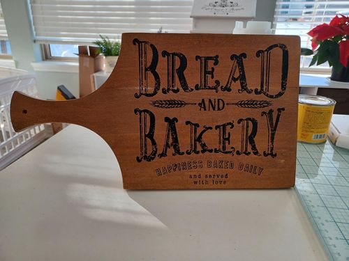 Customer photo review of Bread Bakery - Mesh Stencil 8.5x11