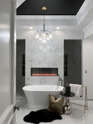 Customer photo review of Modern Cluster Glass Bubble Chandelier