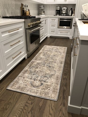 Customer photo review of Distressed Vintage Kendra Ash Runner Rug