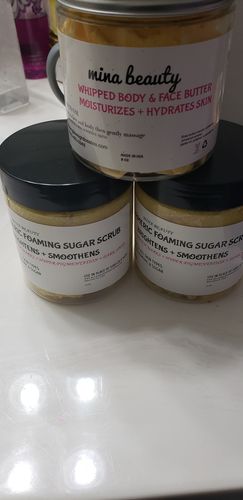 Customer photo review of TURMERIC FOAMING SCRUB