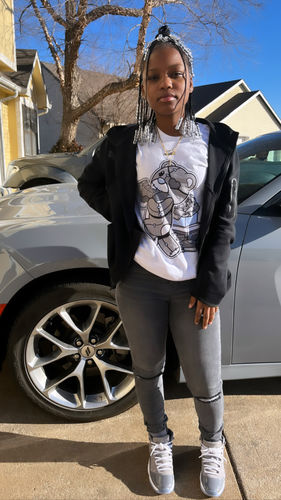 Customer photo review of B.E.A.R Unisex Shirt Match Jordan 11 Cool Grey