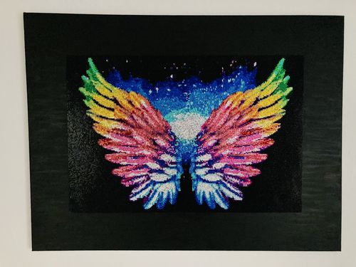 Customer photo review of Angel Wings - Strass / Rhinestone eckig