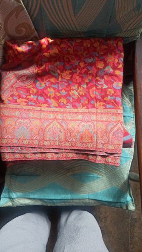 Customer photo review of Pashtush Mens Full Size, Shawl , Kaani Weave, Extra Fine Wool, Crimson Maroon