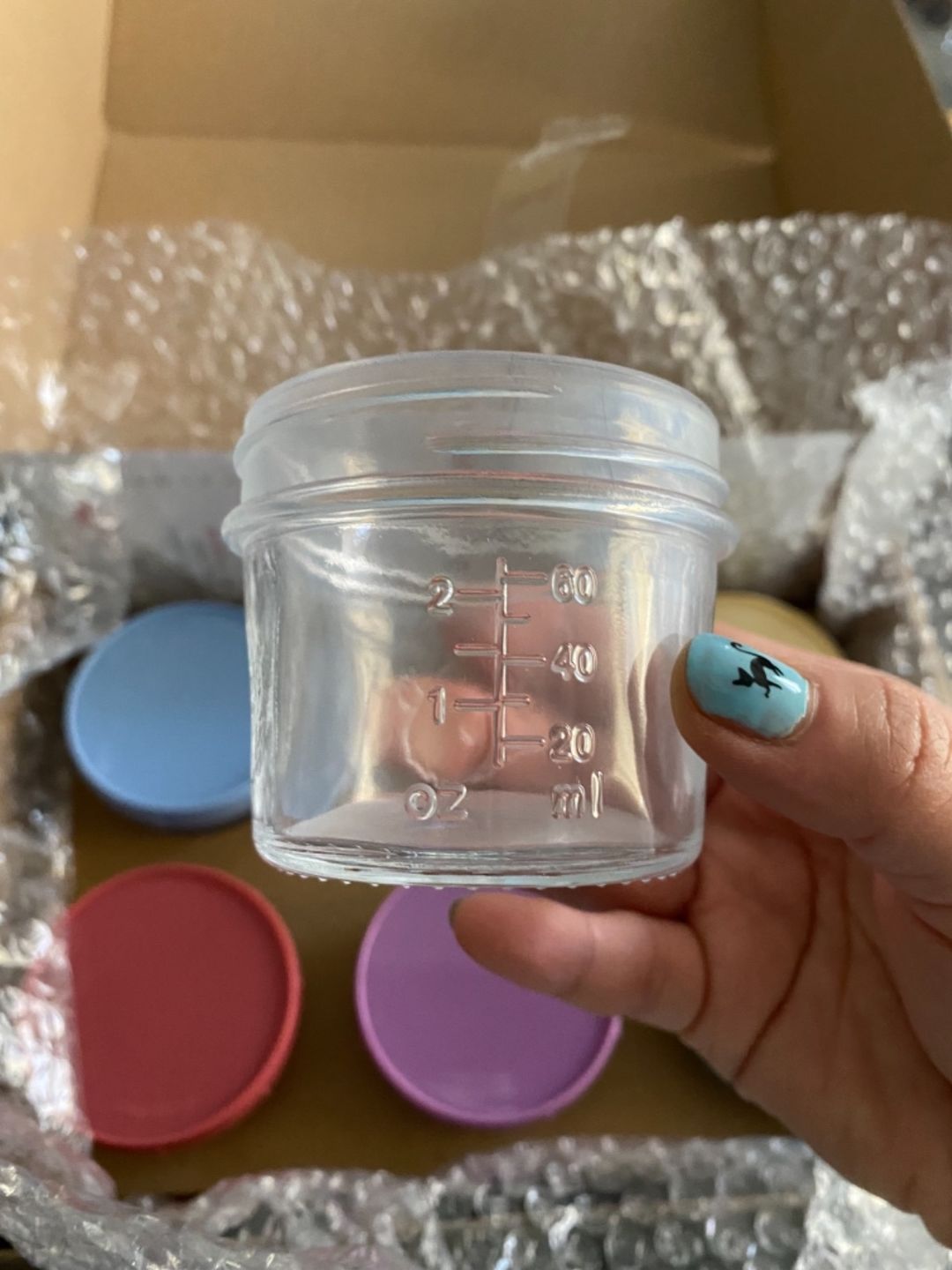 Customer photo review of Prep Jars Baby Food Storage Glass Container