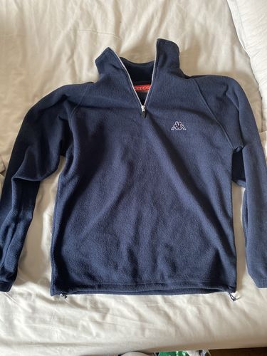 Customer photo review of kappa navy embroidered fleece 1/4 zip l