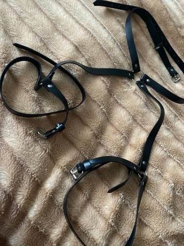 Customer photo review of Harriet's Garter Harness