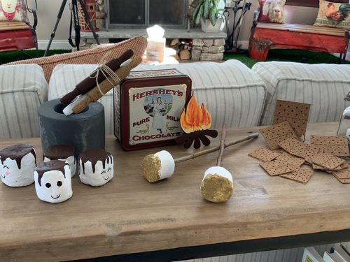 Customer photo review of Unfinished Wooden Campfire Shape - Camping - Craft - up to 24" DIY