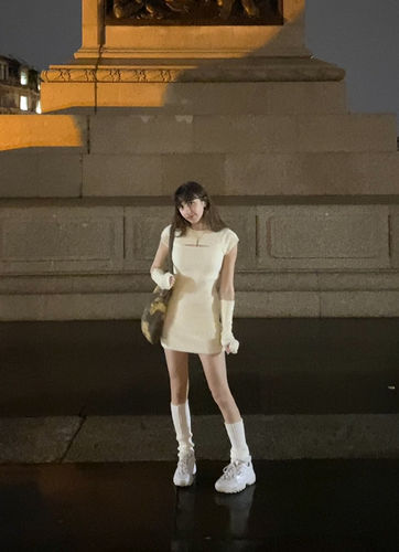 Customer photo review of [Basic] Soft Season Dress With Gloves Set