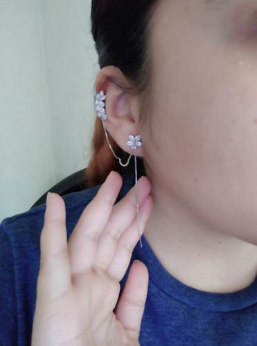 Customer photo review of Aretes Earcuff Atenea