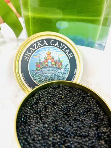 Customer photo review of “River Beluga” Kaluga Sturgeon Caviar