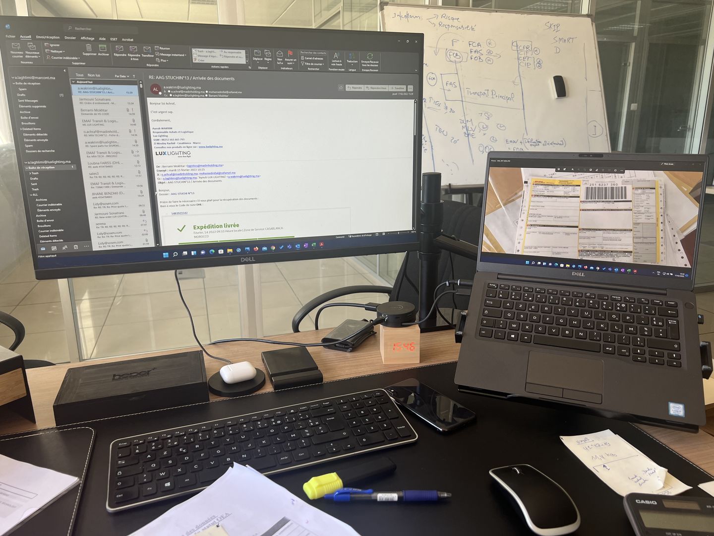 Customer photo review of Support de moniteur et ordinateur portable OPE-1