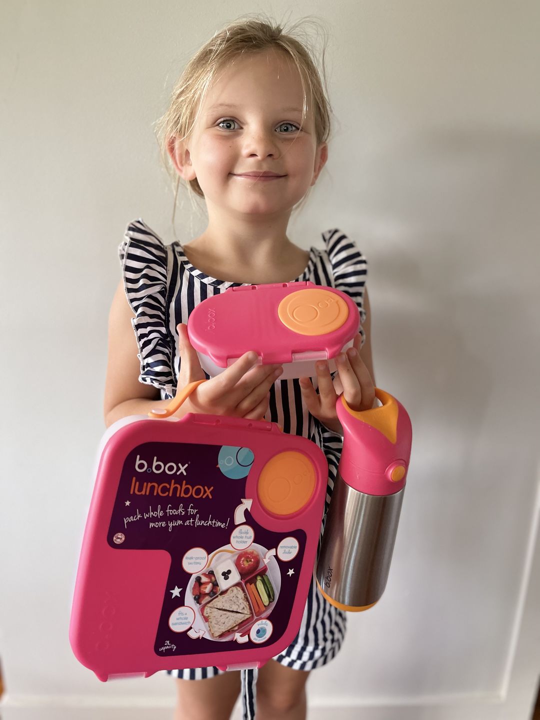 Customer photo review of b.box Insulated Drink Bottle 500mL - Strawberry Shake - NEW SIZE