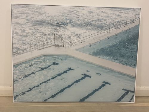 Customer photo review of Bondi In Blue | LS | Framed Canvas