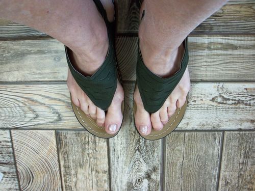 Customer photo review of Sandales à lanières et bout ouvert pour femmes