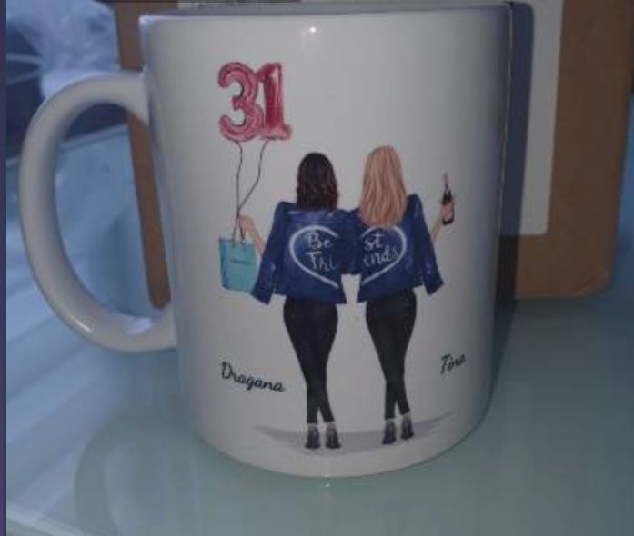 Customer photo review of Zahlenballons - Personalisierte Tasse