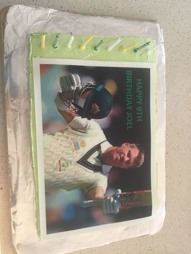 Customer photo review of A4 Rectangle Custom Edible Icing Image