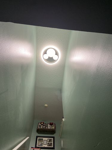 Customer photo review of Modern Mickey Design LED Flush Ceiling Light