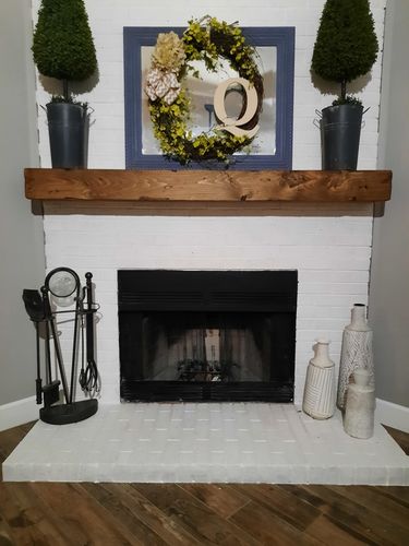 Customer photo review of Distressed Mantels