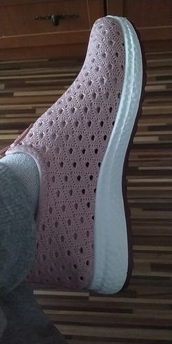 Customer photo review of Basket Orthopédiques Décontractés Rose