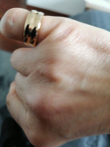 Customer photo review of Bague Marion - Femme Large Plaqué or