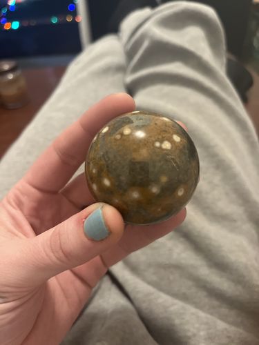 Customer photo review of Ocean Jasper Sphere
