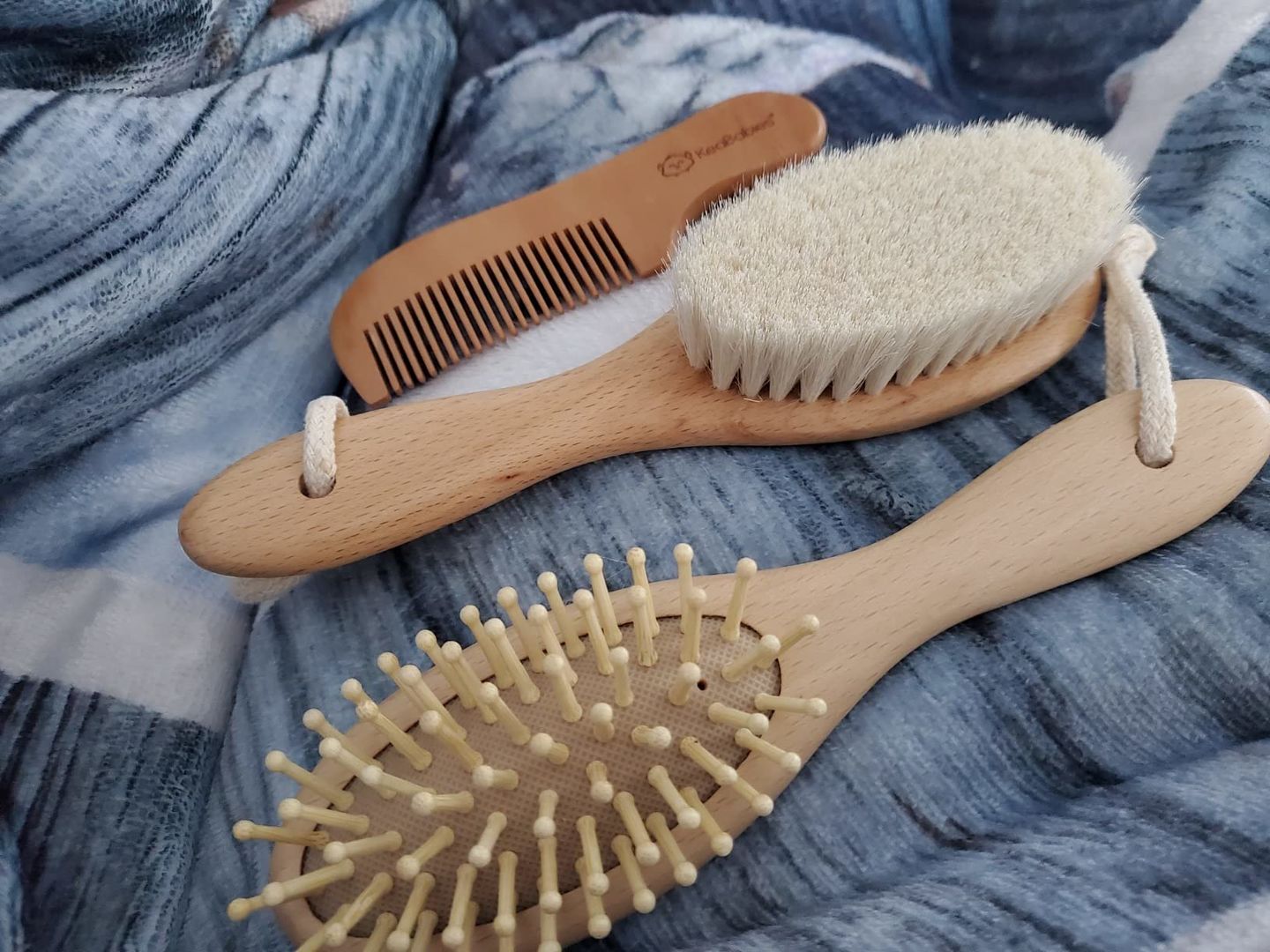 Customer photo review of Baby Hair Brush and Comb Set
