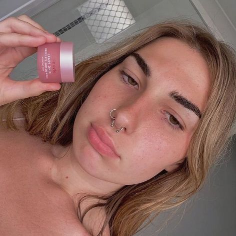 Customer photo review of Pink Pearl Illuminating Eye Cream