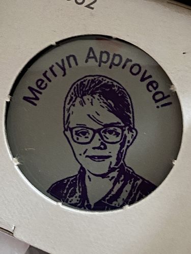 Customer photo review of Self-Inking Face Stamp