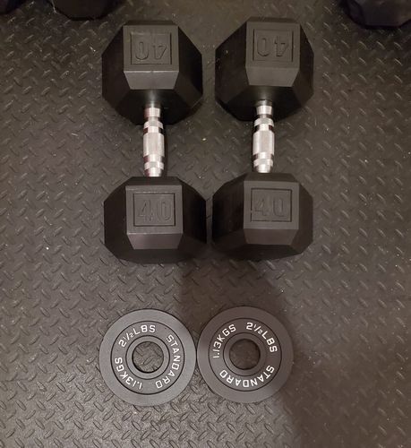 Customer photo review of Hex Head Dumbbell (singles)