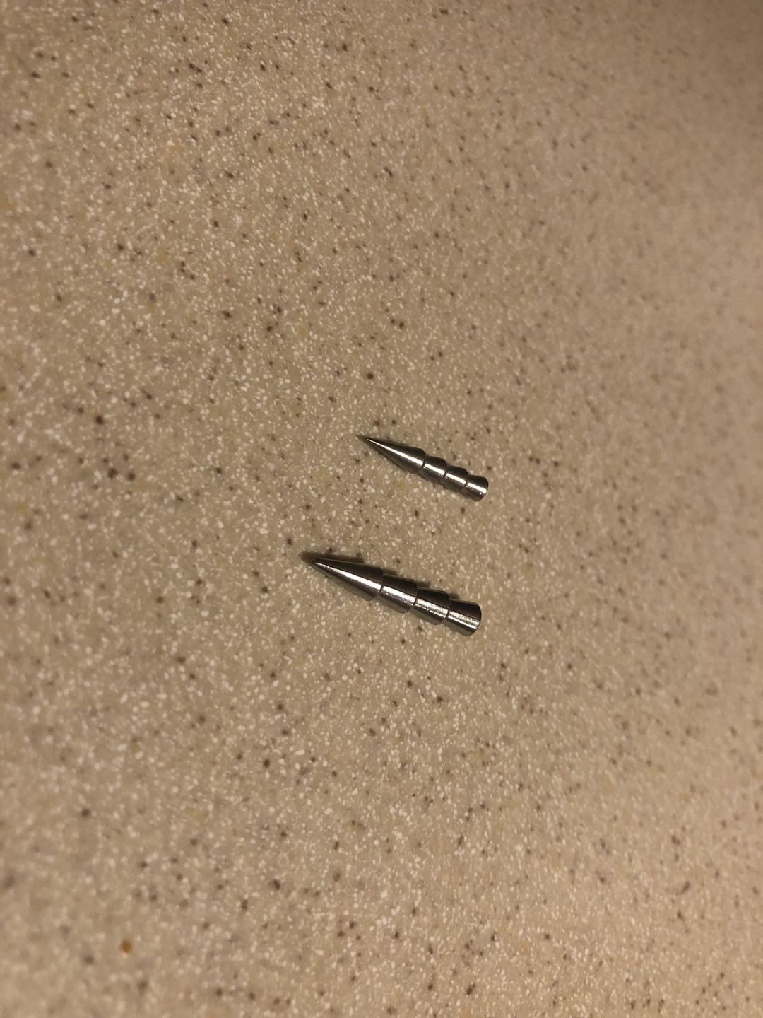 Customer photo review of 200% Density Tungsten Nail Weights | 10 Pack