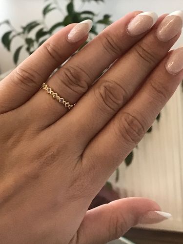 Customer photo review of ANILLO BAÑO DE ORO NIL