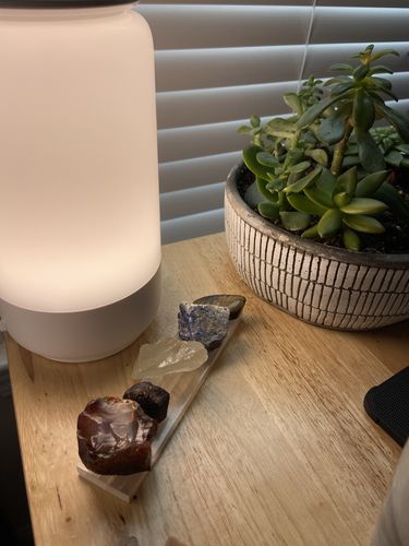 Customer photo review of Selenite (Satin Spar) Charging Plate- 6”