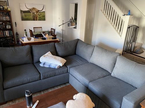 Customer photo review of Track Left Corner Sectional