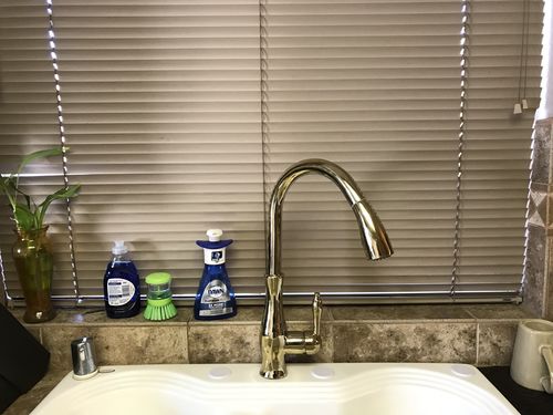 Customer photo review of Victorian Single-Hole Kitchen Faucet With Pull Out Spout